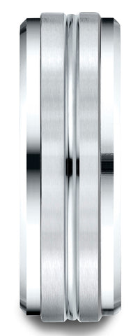 Benchmark-18k-White-Gold-8mm-Comfort-Fit-Drop-Bevel-Satin-Center-Cut-Design-Band--Size-4.5--CF6848418KW04.5