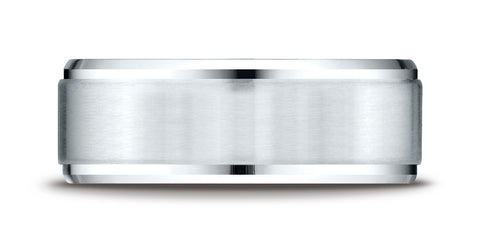 Benchmark-Palladium-8mm-Comfort-Fit-Satin-Finished-Drop-Beveled-Edge-Carved-Design-Wedding-Band--Size-4.25--CF68486PD04.25