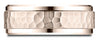 Benchmark-14k-Rose-Gold-8mm-Comfort-Fit-Drop-Bevel-Hammered-Finish-Design-Band--Size-4.25--CF6849014KR04.25