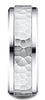 Benchmark-14k-White-Gold-8mm-Comfort-Fit-Drop-Bevel-Hammered-Finish-Design-Band--Size-4.5--CF6849014KW04.5