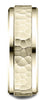 Benchmark-14k-Yellow-Gold-8mm-Comfort-Fit-Drop-Bevel-Hammered-Finish-Design-Band--Size-4.5--CF6849014KY04.5