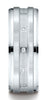 Benchmark-14K-White-Gold-8mm-Comfort-Fit-Pave-set-12-Stone-Diamond-Wedding-Band-Ring--.12Ct.--Size-4.5--CF6859714KW04.5