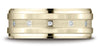 Benchmark-14K-Yellow-Gold-8mm-Comfort-Fit-Pave-set-12-Stone-Diamond-Wedding-Band-Ring--.12Ct.--Size-4.25--CF6859714KY04.25
