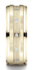 Benchmark-14K-Yellow-Gold-8mm-Comfort-Fit-Pave-set-12-Stone-Diamond-Wedding-Band-Ring--.12Ct.--Size-4.5--CF6859714KY04.5