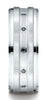 Benchmark-14K-White-Gold-8mm-Comfort-Fit-Pave-set-12-Stone-Black-Diamond-Wedding-Band--.12Ct.--Size-4.5--CF6859914KW04.5