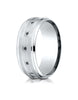 Benchmark-14K-White-Gold-8mm-Comfort-Fit-Pave-set-12-Stone-Black-Diamond-Wedding-Band--.12Ct.--Size-4--CF6859914KW04