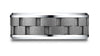 Benchmark-Cobaltchrome-8mm-Comfort-Fit-Beveled-Edge-Sandblasted-Satin-Finish-Link-Pattern-Dsn-Ring--6.5--CF68943CC06.5