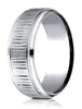 Benchmark-Cobaltchrome-8-mm-Comfort-Fit-Horizonal-Bark-Pattern-Design-Ring--Size-6--CF68944CC06