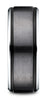 Benchmark-Cobaltchrome-9mm-Comfort-Fit-Satin-Finished-Stair-Step-Edge-Design-Ring--Size-7--CF69486BKCC07