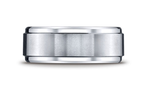 Benchmark-Cobaltchrome-9-mm-Comfort-Fit-Satin-Finished-Stair-Step-Edge-Design-Wedding-Band-Ring-Size-6.5--CF69486CC06.5