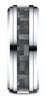 Benchmark-Cobaltchrome-9mm-Comfort-Fit-Drop-Beveled-Edge-Grey-Carbon-Fiber-Design-Ring--Size-7--CF69488CFCC07
