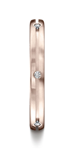 Benchmark-14K-Rose-Gold-3.5mm-Comfort-Fit-Bezel-Set-6-Stone-Diamond-Eternity-Wedding-Band--.12Ct--Sz-4.5--CF71350014KR04.5