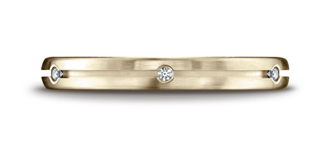 Benchmark-18K-Yellow-Gold-3.5mm-Comfort-Fit-Bezel-Set-6-Stone-Diamond-Eternity-Wedding-Band--.12Ct--Sz-4.25--CF71350018KY04.25