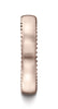 Benchmark-14K-Rose-Gold-4.5mm-Comfort-Fit-Satin-Finished-Rivet-Coin-Edging-Carved-Design-Band--Size-4.5--CF71452514KR04.5