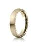 Benchmark-14K-Yellow-Gold-4.5mm-Comfort-Fit-Satin-Finished-Rivet-Coin-Edging-Carved-Design-Band--Size-4--CF71452514KY04
