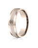 Benchmark-14k-Rose-Gold-6.5mm-Comfort-Fit-Mesh-Center-Satin-Finish-Edge-Design-Band--Size-4--CF71650714KR04