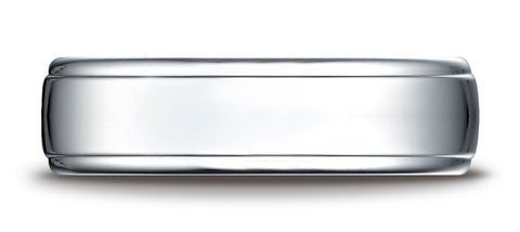 Benchmark-Platinum-6.5mm-Comfort-Fit-Drop-Edge-High-Polish-Design-Band--Size-4.25--CF716540PT04.25
