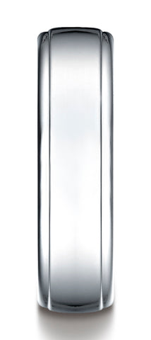 Benchmark-18k-White-Gold-6.5mm-Comfort-Fit-Drop-Edge-High-Polish-Design-Band--Size-4.5--CF71654018KW04.5