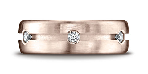 Benchmark-14K-Rose-Gold-7.5mm-Comfort-Fit-Bezel-Set-6-Stone-Diamond-Eternity-Wedding-Band--.36Ct--Sz-4.25--CF71750014KR04.25