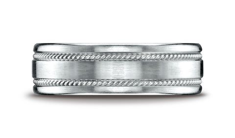 Benchmark-Platinum-7.5mm-Comfort-Fit-Satin-Finished-Rope-Carved-Design-Wedding-Band-Ring--Size-4.25--CF717504PT04.25