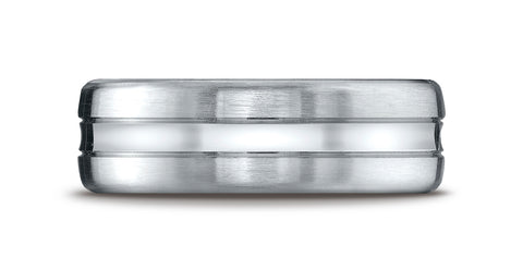 Benchmark-18K-White-Gold-7.5mm-Comfort-Fit-Satin-Finished-High-Polished-Center-Cut-Carved-Design-Band--4.25--CF71750518KW04.25