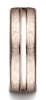 Benchmark-14K-Rose-Gold-7.5mm-Comfort-Fit-Swirled-Finish-Center-Convex-Cut-Design-Wedding-Band--Size-4.5--CF71750614KR04.5