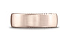 Benchmark-14K-Rose-Gold-7.5mm-Comfort-Fit-Satin-Finished-Rivet-Coin-Edging-Carved-Design-Band--Size-4.25--CF71752514KR04.25