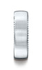 Benchmark-18K-White-Gold-7.5mm-Comfort-Fit-Satin-Finished-Rivet-Coin-Edging-Carved-Design-Band--Size-4.5--CF71752518KW04.5