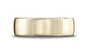 Benchmark-14K-Yellow-Gold-7.5mm-Comfort-Fit-Satin-Finished-Rivet-Coin-Edging-Carved-Design-Band--Size-4.25--CF71752514KY04.25