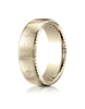 Benchmark-14K-Yellow-Gold-7.5mm-Comfort-Fit-Satin-Finished-Rivet-Coin-Edging-Carved-Design-Band--Size-4--CF71752514KY04