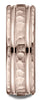 Benchmark-14k-Rose-Gold-7.5mm-Comfort-Fit-Hammered-Finish-Double-High-Polish-Cut-Design-Band--Size-4.5--CF71754314KR04.5