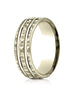 Benchmark-14k-Yellow-Gold-7.5mm-Comfort-Fit-Hammered-Finish-Double-High-Polish-Cut-Design-Band--Size-4--CF71754314KY04