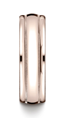 Benchmark-14K-Rose-Gold-7.5mm-Comfort-Fit-Milgrain-High-Polish-Carved-Design-Wedding-Band-Ring--Size-4.5--CF71755514KR04.5
