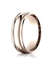 Benchmark-14K-Rose-Gold-7.5mm-Comfort-Fit-Milgrain-High-Polish-Carved-Design-Wedding-Band-Ring--Size-4--CF71755514KR04