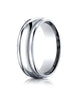 Benchmark-18k-White-Gold-7.5mm-Comfort-Fit-Milgrain-High-Polish-Carved-Design-Wedding-Band-Ring--Size-4--CF71755518KW04
