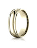 Benchmark-18K-Yellow-Gold-7.5mm-Comfort-Fit-Milgrain-High-Polish-Carved-Design-Wedding-Band-Ring--Size-4--CF71755518KY04