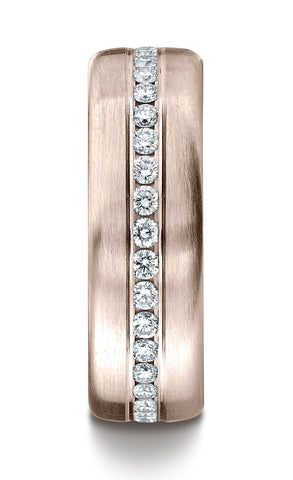 Benchmark-14K-Rose-Gold-7.5mm-Satin-Finish-Pave-set-Diamond-Eternity-Comfort-Fit-Wedding-Band--Size-4.5--CF71757214KR04.5