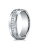 Benchmark-14K-White-Gold-7.5mm-Satin-Finish-Pave-set-Eternity-Diamond-Comfort-Fit-Wedding-Band--Size-4--CF71757214KW04