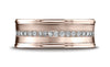 Benchmark-14K-Rose-Gold-7.5mm-Comfort-Fit-Pave-set-16-Stone-Diamond-Wedding-Band-Ring--.32Ct--Size-4.25--CF71759314KR04.25