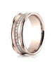 Benchmark-14K-Rose-Gold-7.5mm-Comfort-Fit-Pave-set-16-Stone-Diamond-Wedding-Band-Ring--.32Ct--Size-4--CF71759314KR04
