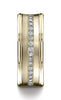 Benchmark-14K-Yellow-Gold-7.5mm-Comfort-Fit-Pave-set-16-Stone-Diamond-Wedding-Ring--.32Ct--Size-4.5--CF71759314KY04.5