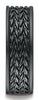 Benchmark-Blackened-Cobaltchrome-7.5-mm-Comfort-Fit-Wedding-Band-Ring-with-Treaded-Pattern--Size-7--CF717869BKCC07