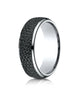 Benchmark-Cobaltchrome-7.5mm-Comfort-Fit-w/-Black-Micro-Hammer-Finish-and-High-Polish-Edges-Band-Size6--CF77520CC06