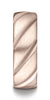 Benchmark-14K-Rose-Gold-Comfort-Fit-Satin-Finished-Swirl-Pattern-Design-Wedding-Band-Ring--Size-4.5--CF7755014KR04.5