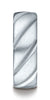 Benchmark-14K-White-Gold-Comfort-Fit-Satin-Finished-Swirl-Pattern-Design-Wedding-Band-Ring--Size-4.5--CF7755014KW04.5