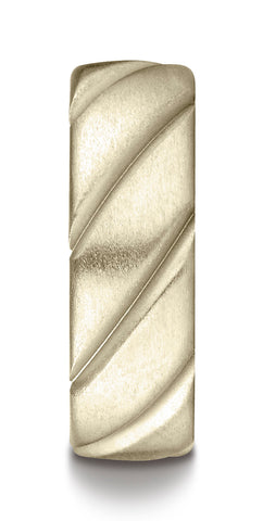 Benchmark-18K-Yellow-Gold-Comfort-Fit-Satin-Finished-Swirl-Pattern-Design-Wedding-Band-Ring--Size-4.5--CF7755018KY04.5