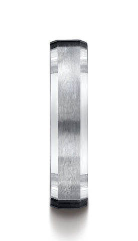 Benchmark-Argentium-Silver-5mm-Comfort-Fit-Four-Sided-Design-Band--Size-7--CF85600SV07