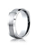 Benchmark-14K-White-Gold-7mm-Comfort-Fit-Satin-Finished-Four-Sided-Carved-Design-Wedding-Ring-Size-4--CF8760014KW04