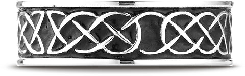 Benchmark-Cobaltchrome-7mm-Comfort-Fit-Celtic-Knot-Wedding-Band-Ring--Size-6.5--CF97458CC06.5