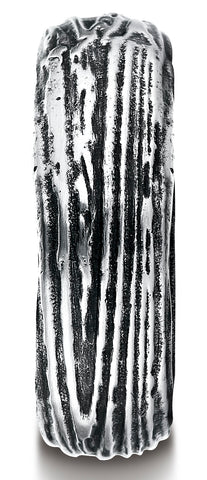 Benchmark-Cobaltchrome-7mm-Comfort-Fit-Tree-Bark-Patterned-Ring--Size-7--CF97567CC07